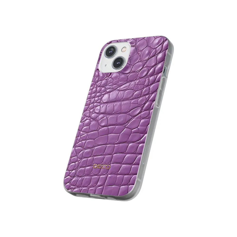 Lavender Alligator Skin Phone Case