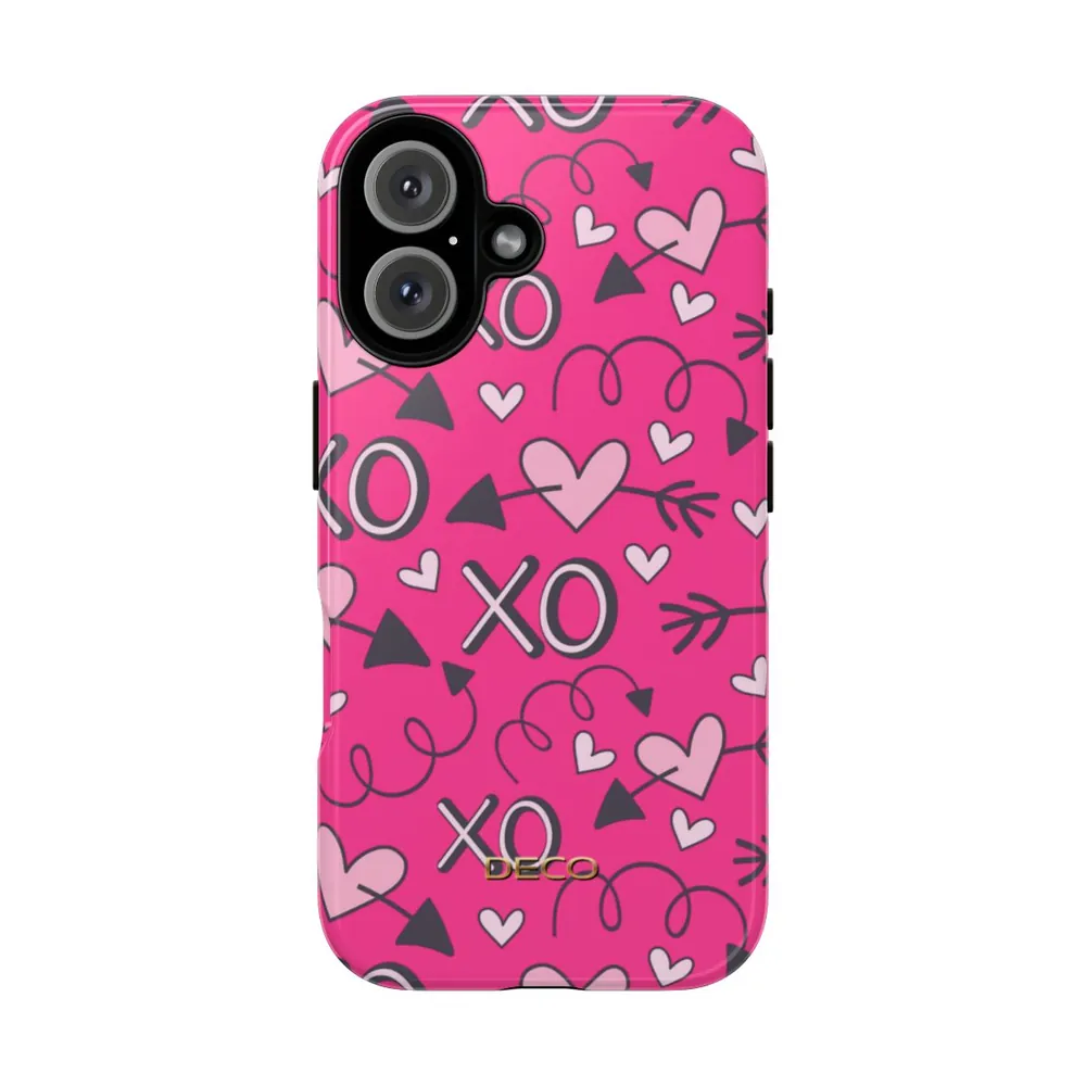 Hugs & Kisses Hearts Tough Phone Case