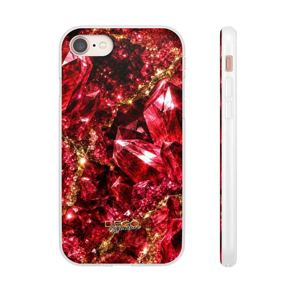 Luxury Sparkling Ruby DECO Signature Phone Case