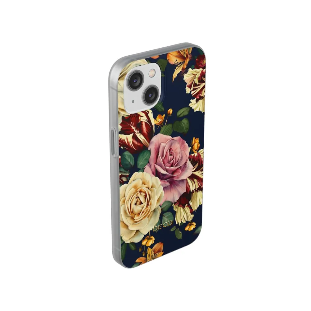 Painted Vintage Rose Floral Phone Case