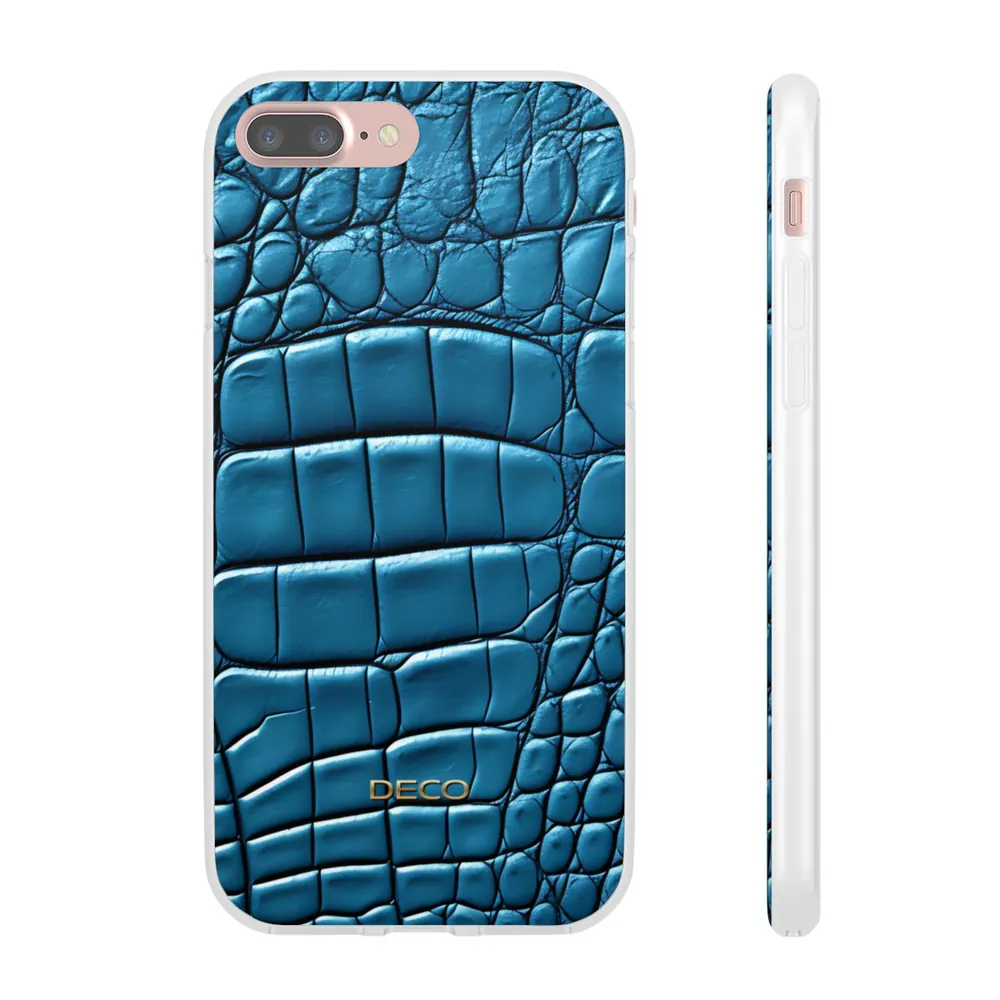Aqua Alligator Skin Phone Case