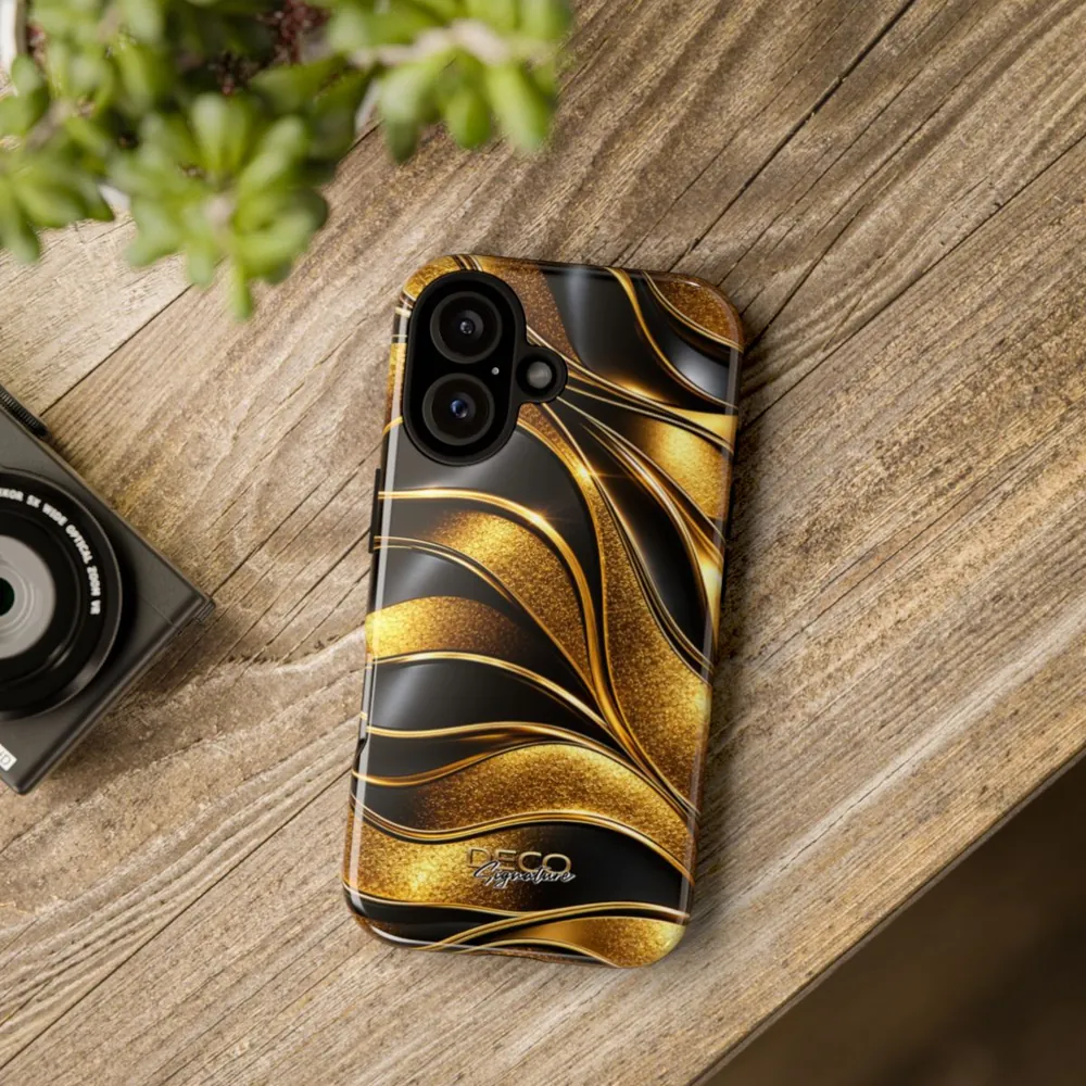 Luxury Black & Gold DECO Signature Tough Phone Case