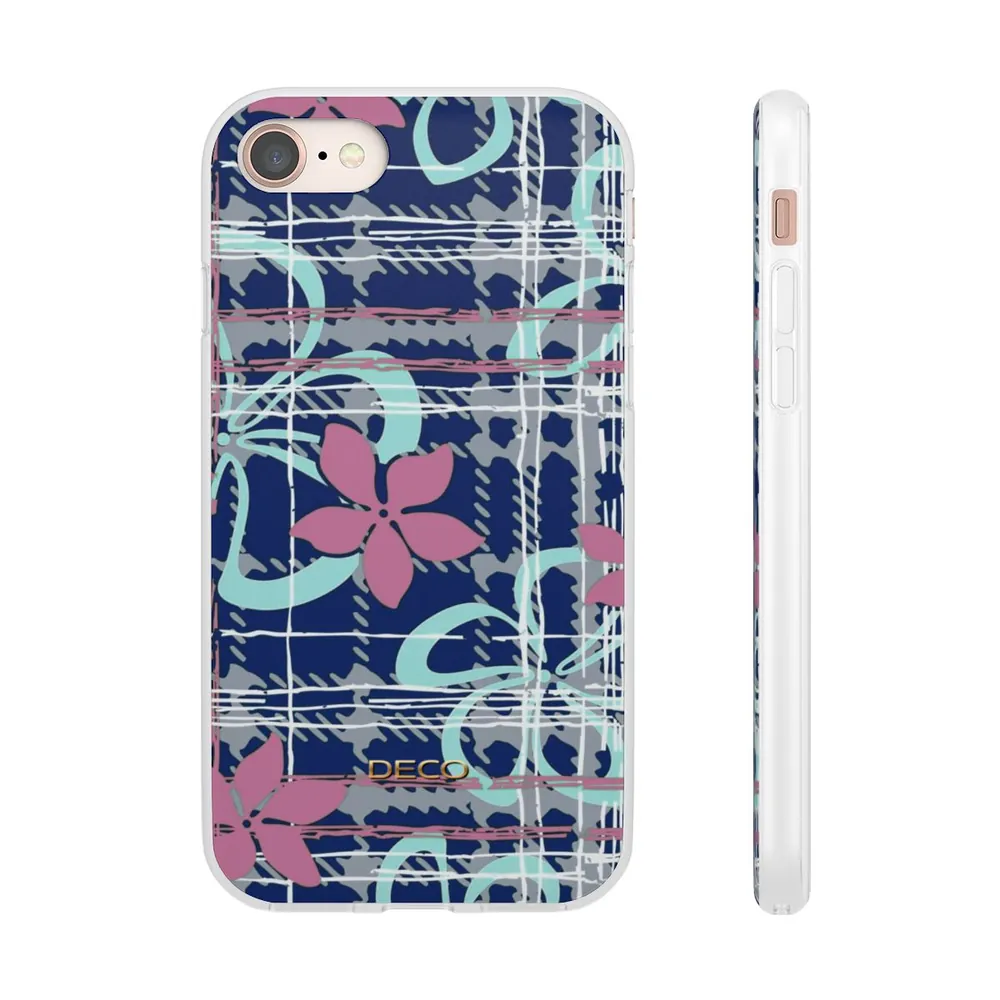 Digital Floral Plaid Phone Case
