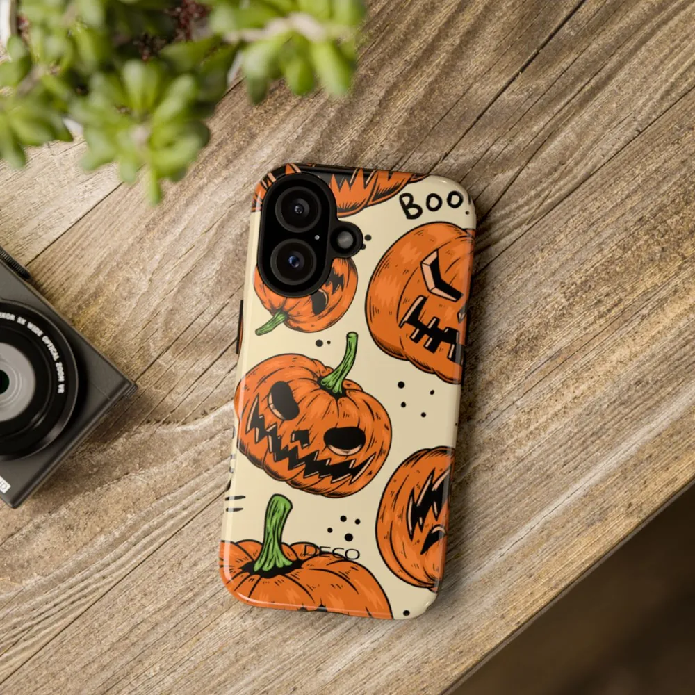 Pumpkin Terror Spooky Halloween Tough Phone Case