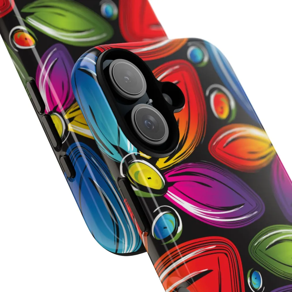 Rainbow Floral Tough Phone Case