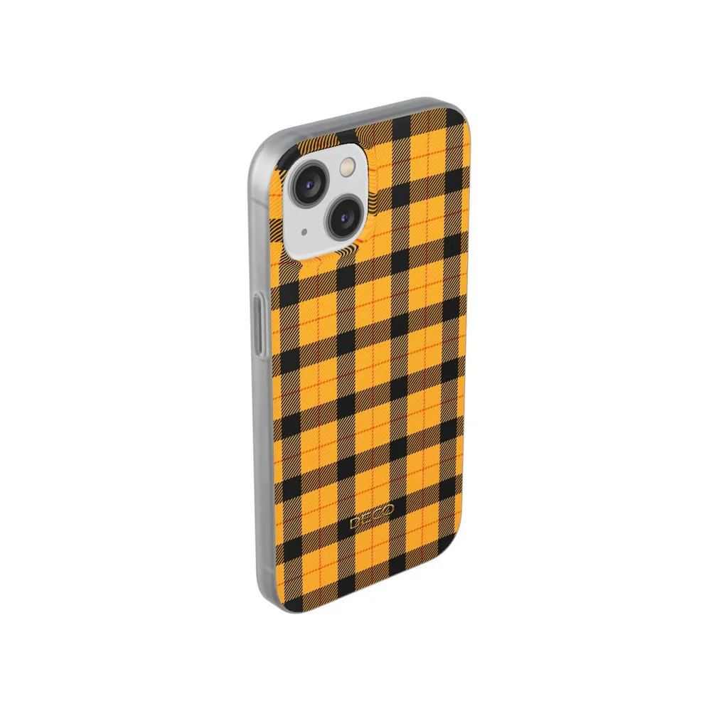 Yellow Gingham Tartan Plaid Phone Case