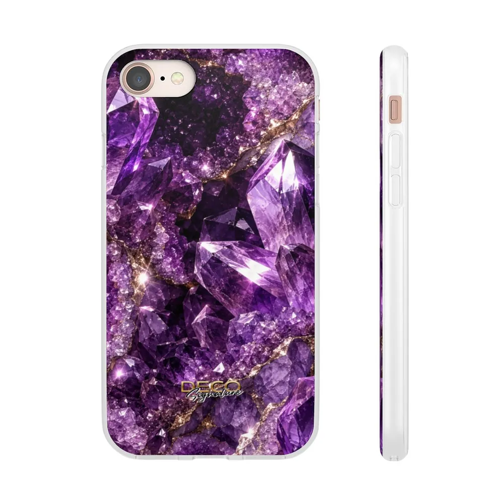 Luxury Sparkling Amethyst DECO Signature Phone Case