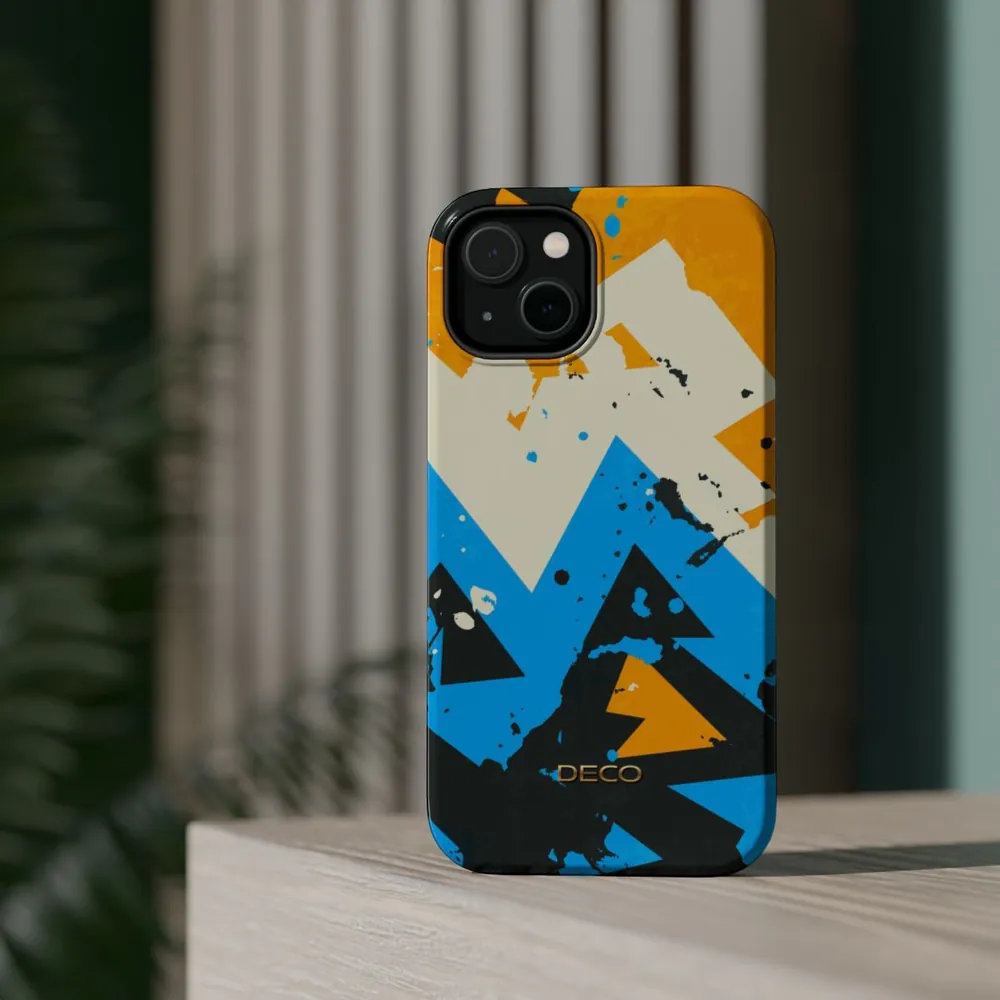 Street Grunge Geometric MagSafe Impact-Resistant Phone Case