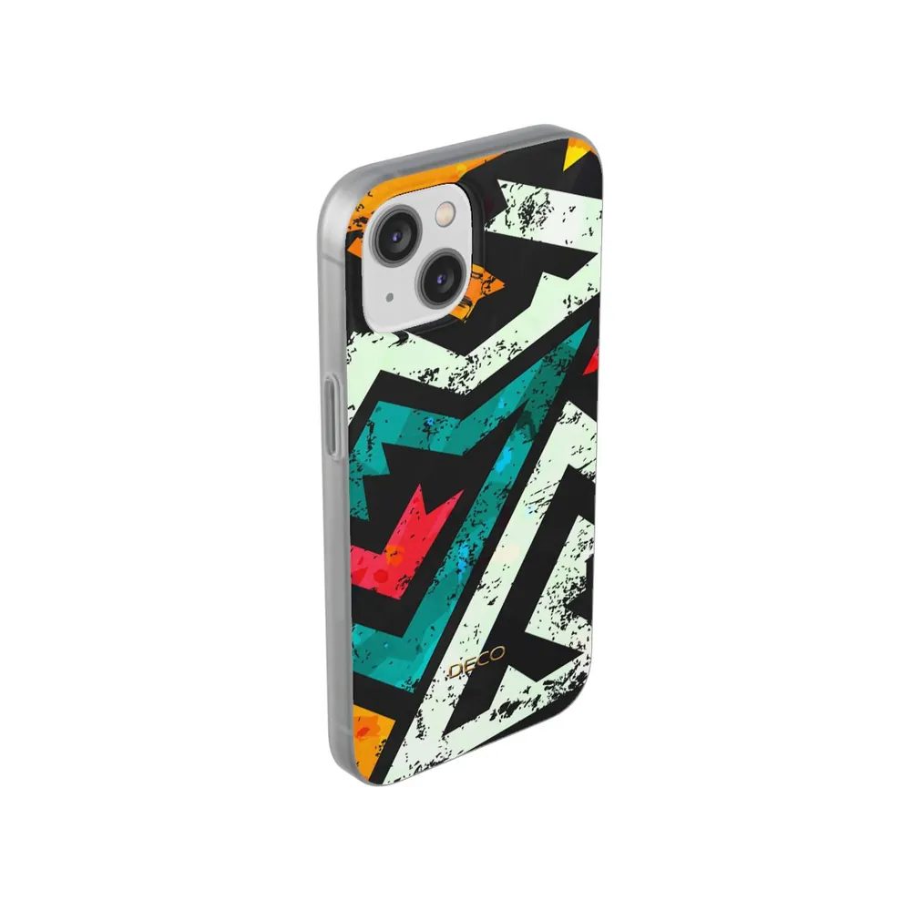 Distressed Frenzy Geometric Phone Case