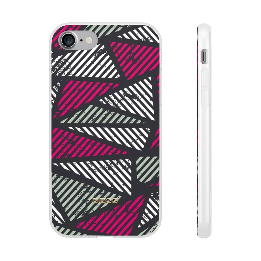 Distressed Magenta Geometric Phone Case