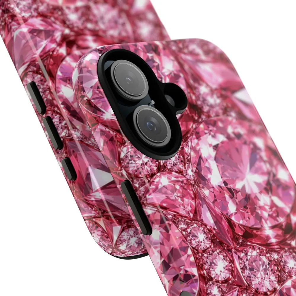Luxury Sparkling Pink Diamonds DECO Signature Tough Phone Case