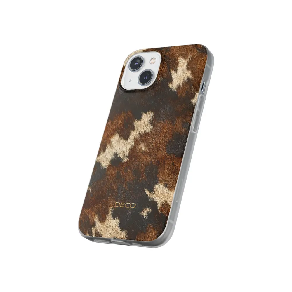 Cowhide Western Skin Phone Case