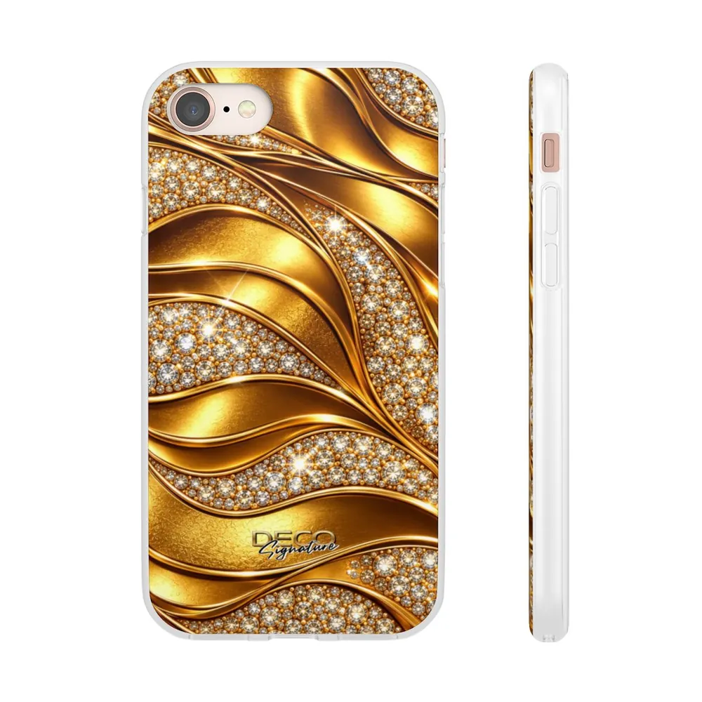 Luxury Gold & Diamonds DECO Signature Phone Case