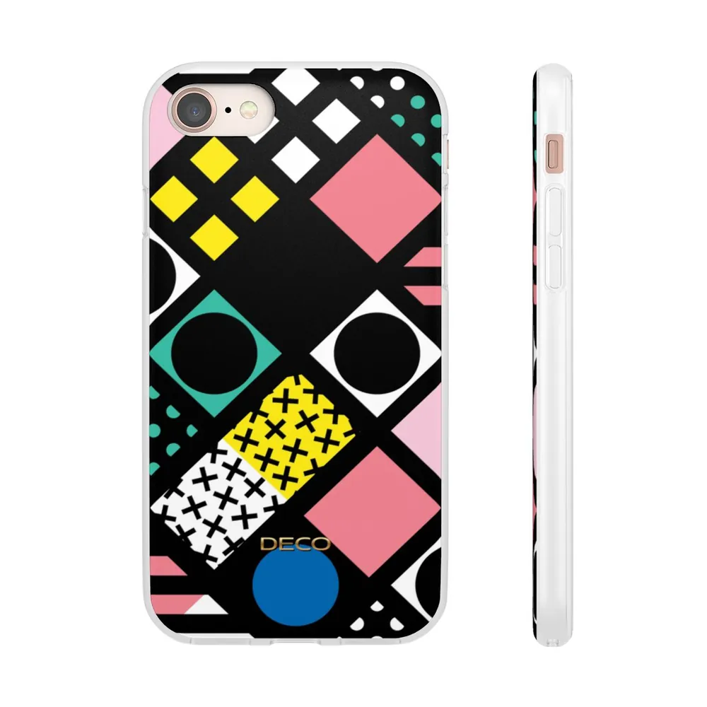 Pastel Geometric Blocks Phone Case