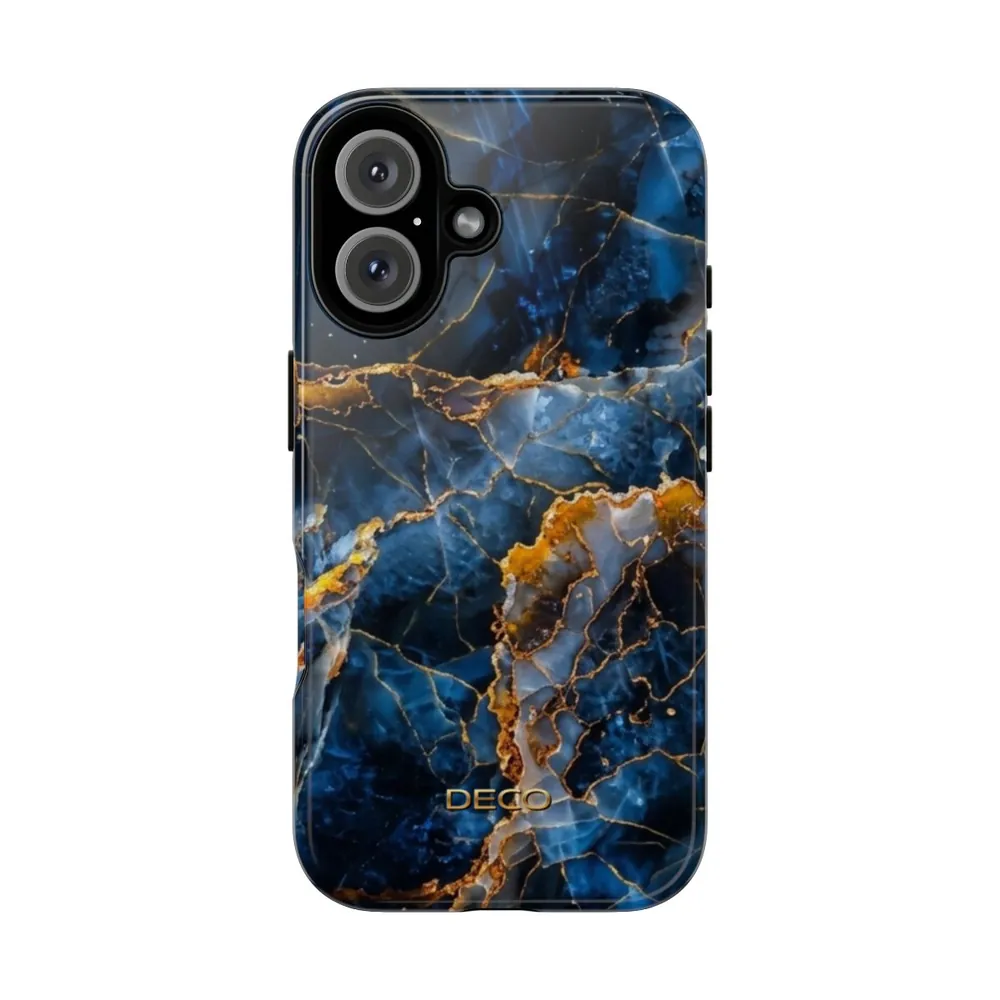 Blue Onyx Marble Tough Phone Case