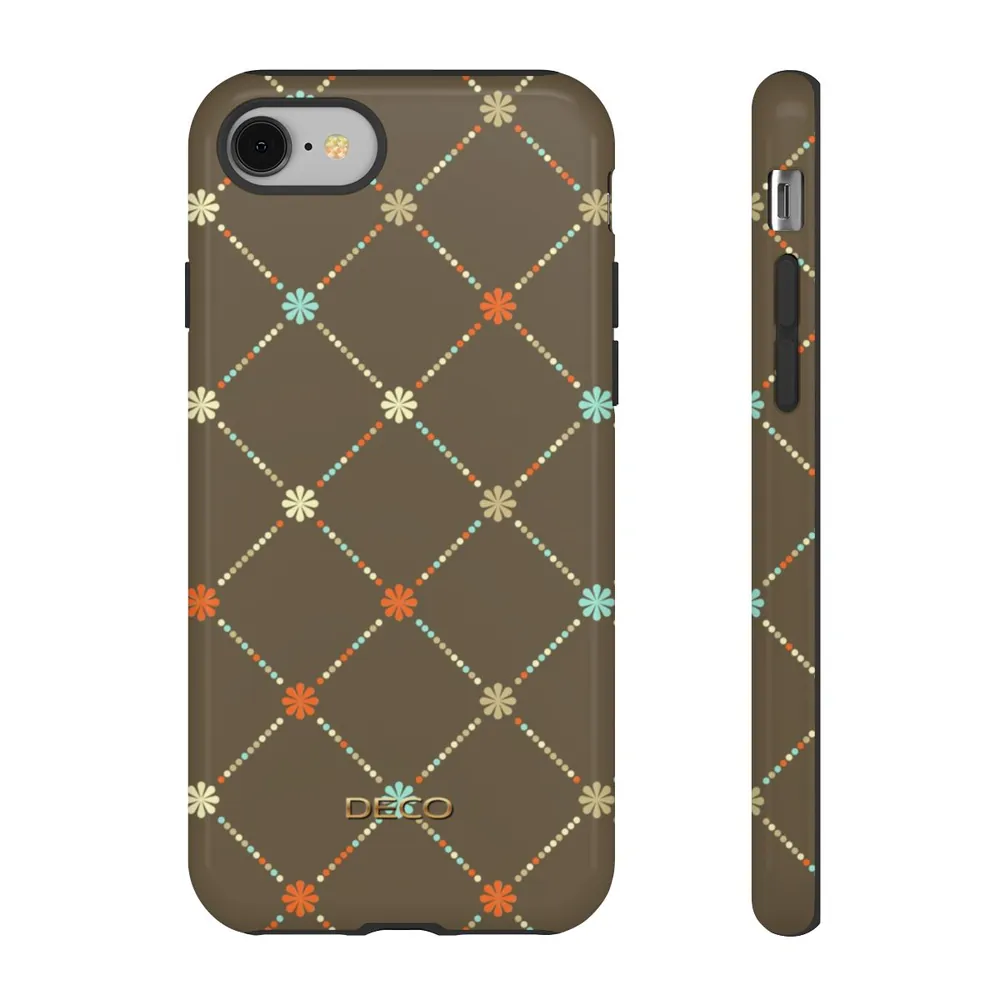 Daisy Dots Plaid Tough Phone Case