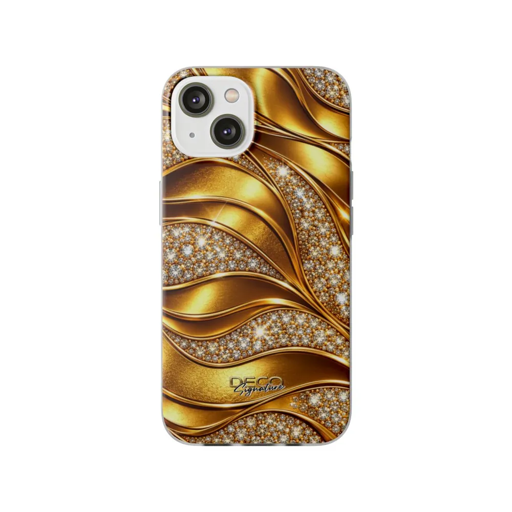 Luxury Gold & Diamonds DECO Signature Phone Case