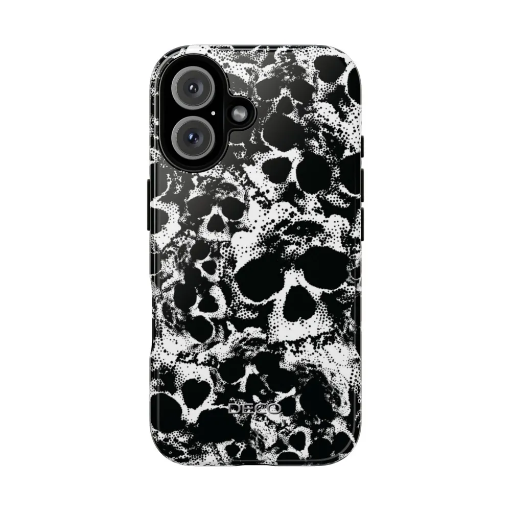 Boneyard Skulls Spooky Halloween Tough Phone Case
