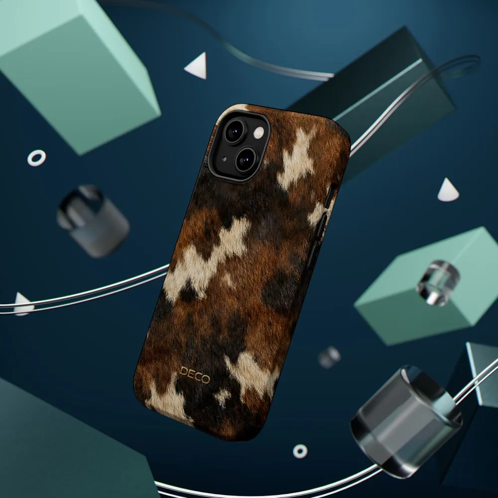 Cowhide Western Skin MagSafe Impact-Resistant Phone Case