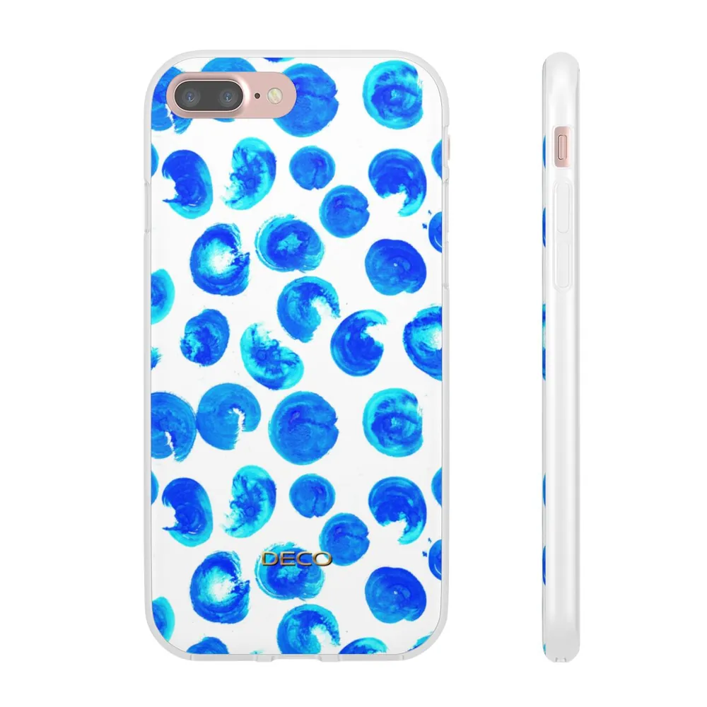 Blue Dots Watercolor Phone Case
