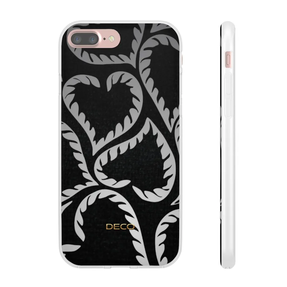 Black Velvet Hearts Phone Case