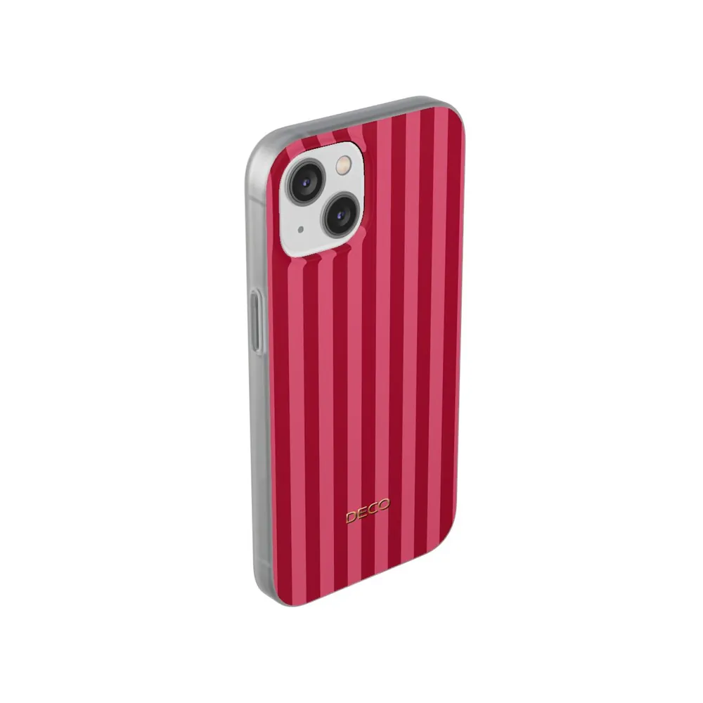 Classic Red & Pink Stripes Phone Case