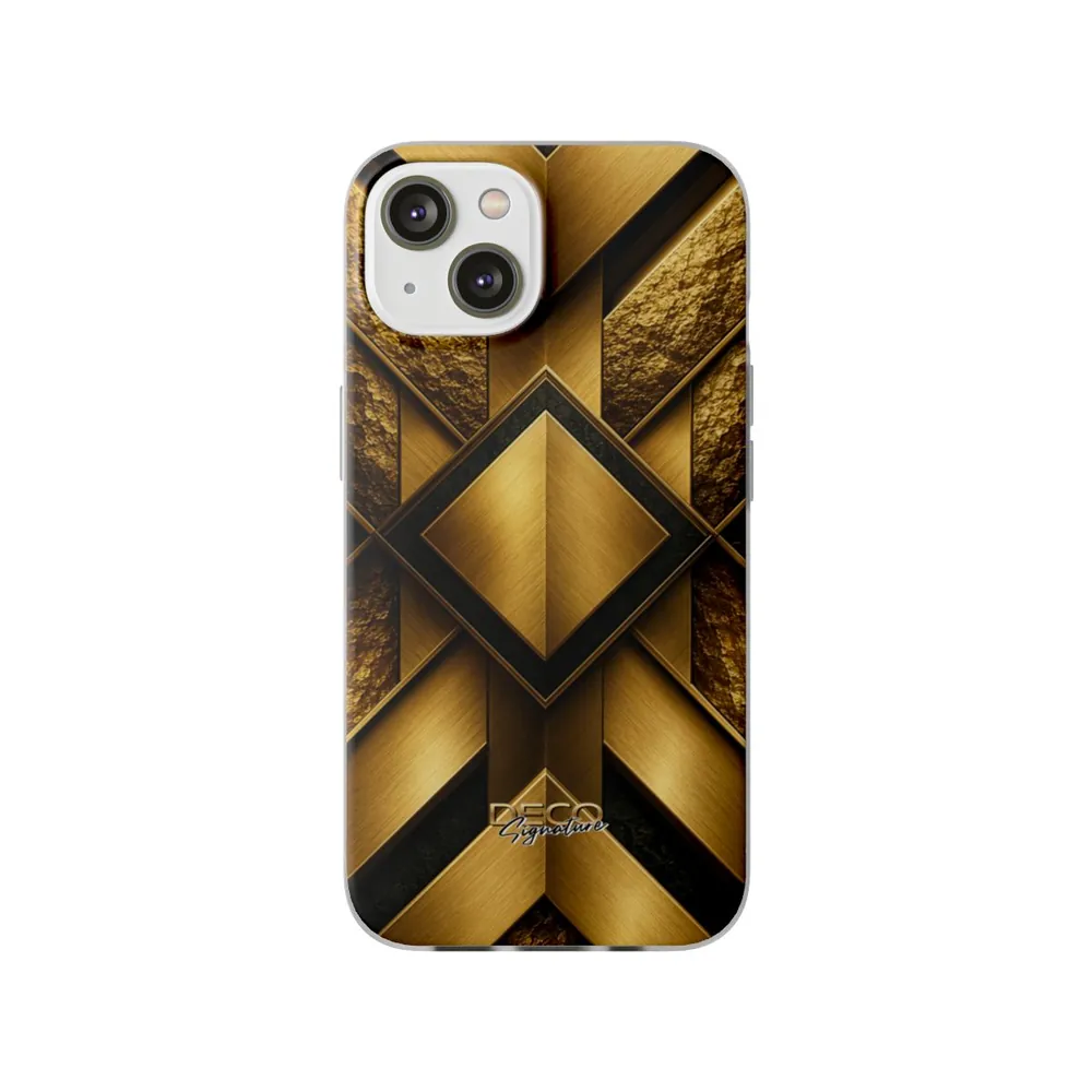 Luxury Textured Gold DECO Signature Phone Case