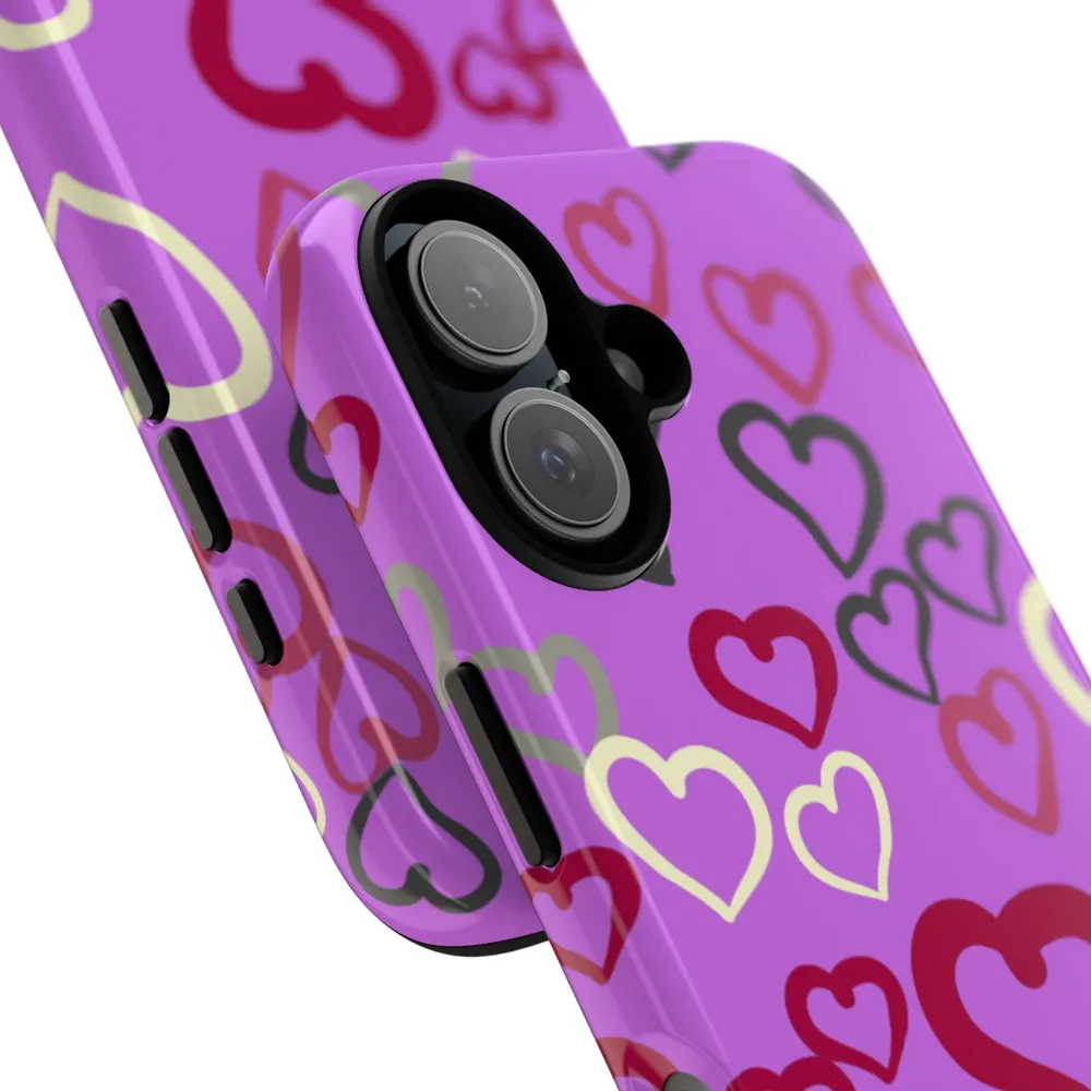 Painted Hearts Tough Phone Case