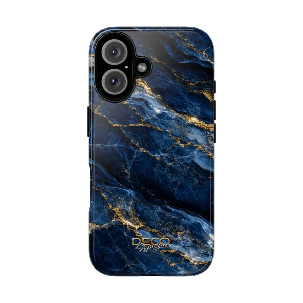 Luxury Sapphire Marble DECO Signature Tough Phone Case