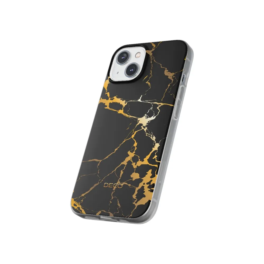 Black & Gold Marble Phone Case