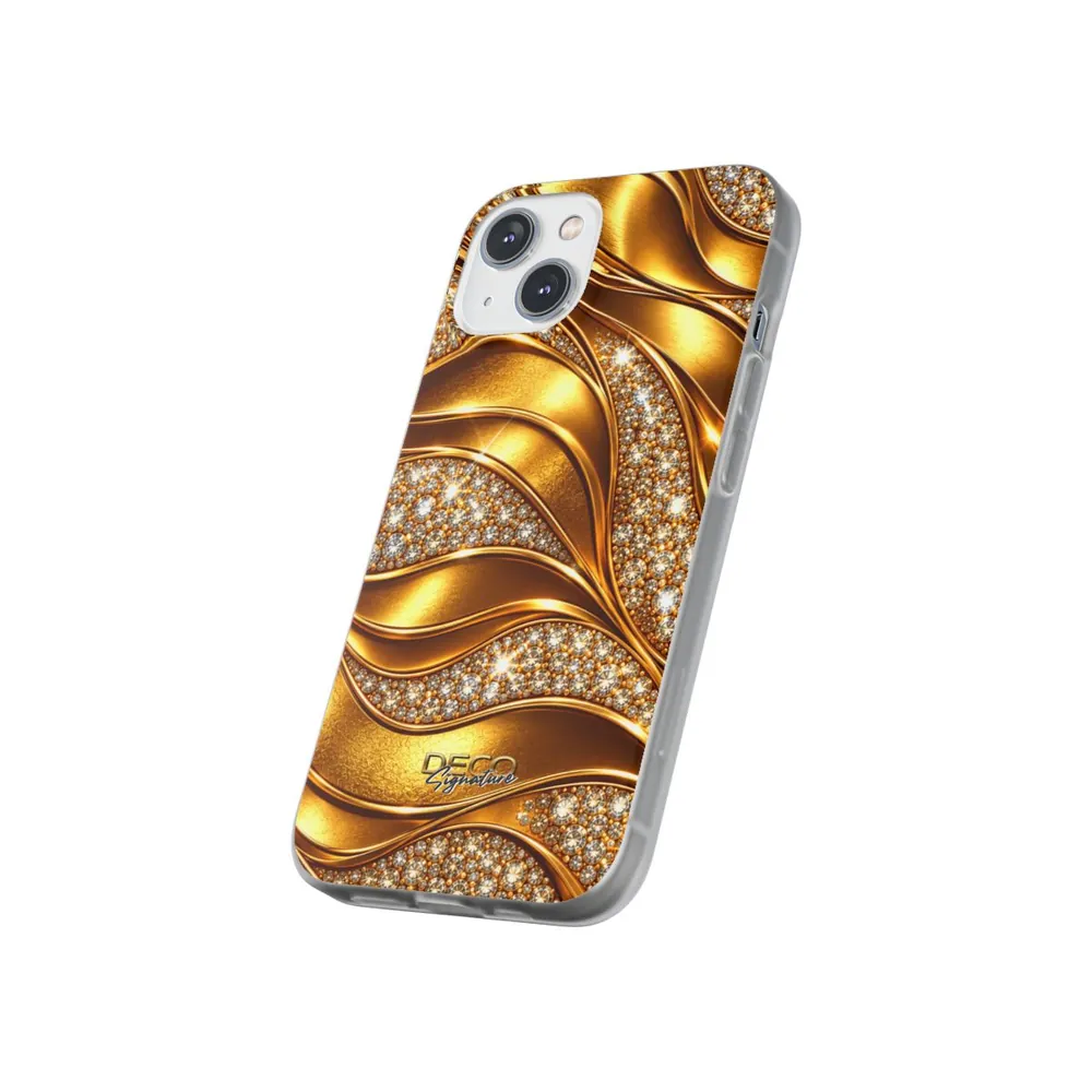 Luxury Gold & Diamonds DECO Signature Phone Case