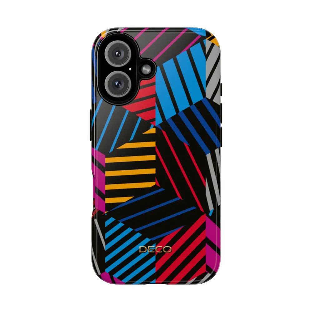 3D Illusion Geometric Tough Phone Case