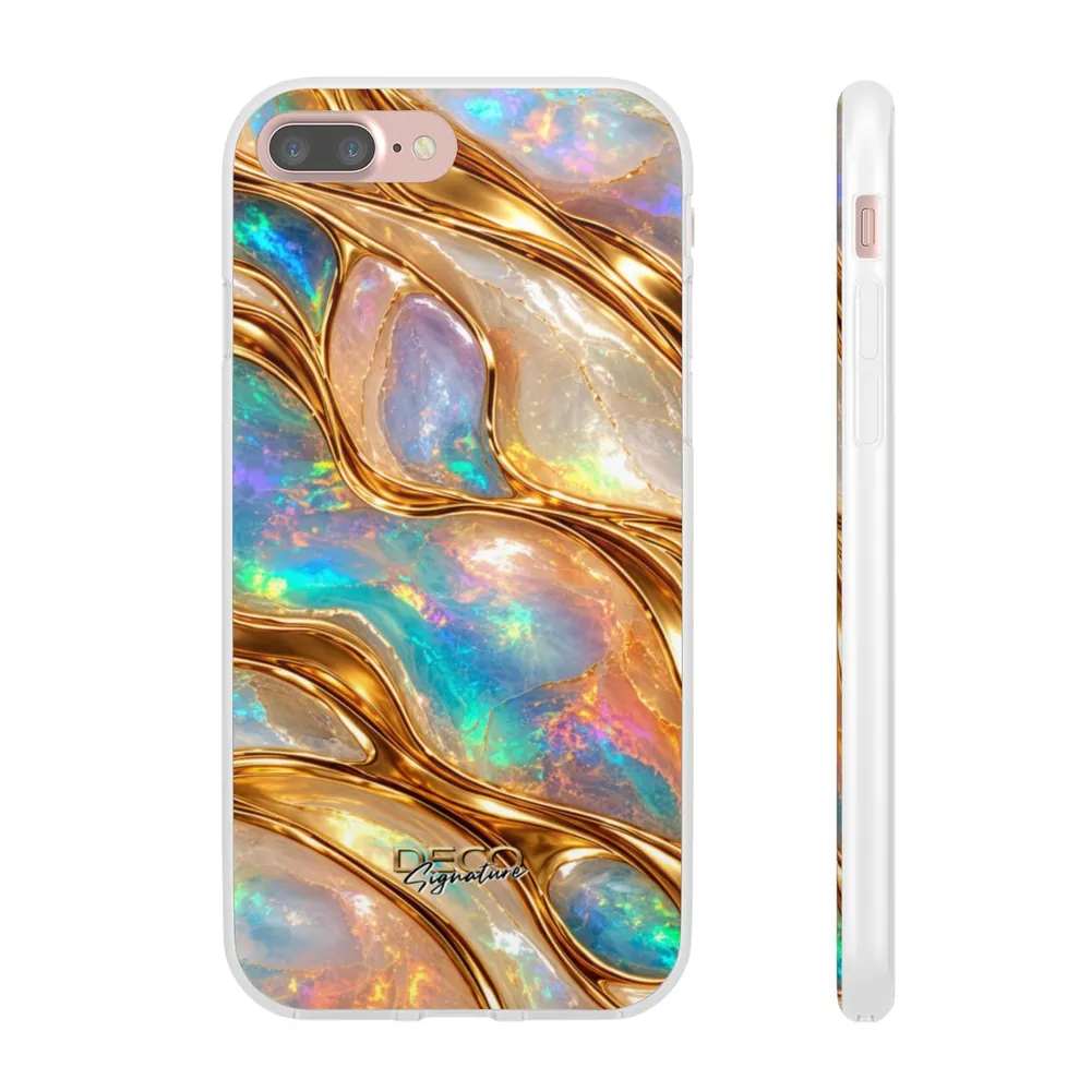 Luxury Opal & Gold DECO Signature Phone Case