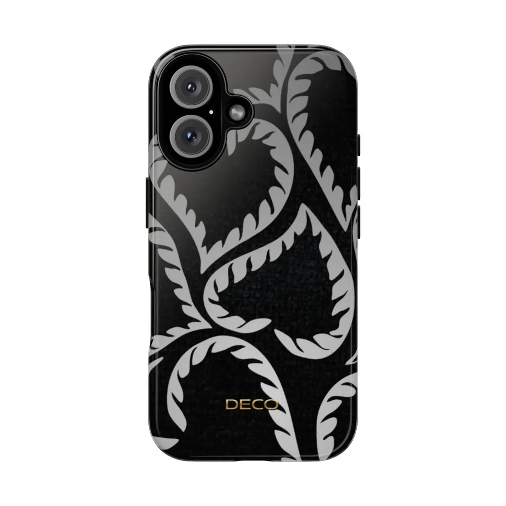 Black Velvet Hearts Tough Phone Case