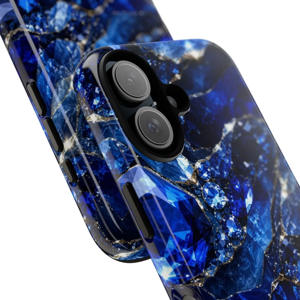 Luxury Sparkling Sapphire DECO Signature Tough Phone Case