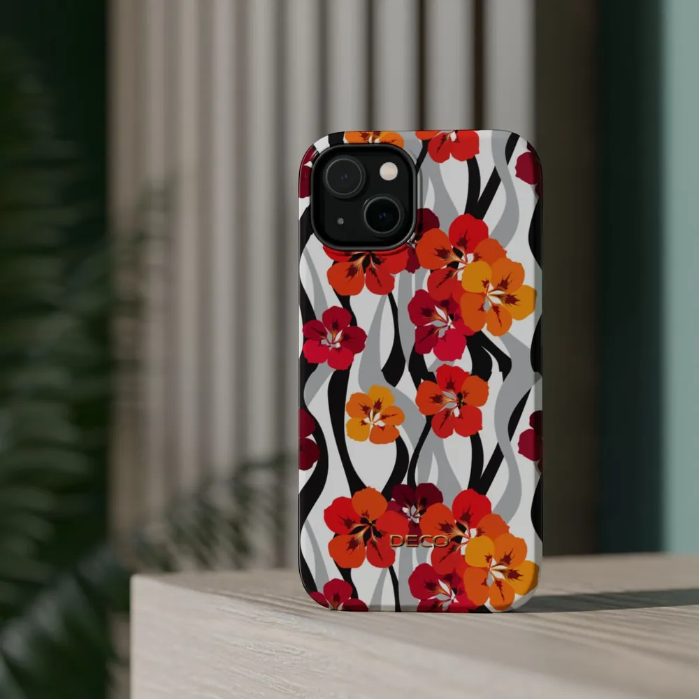 Hibiscus Floral MagSafe Impact-Resistant Phone Case