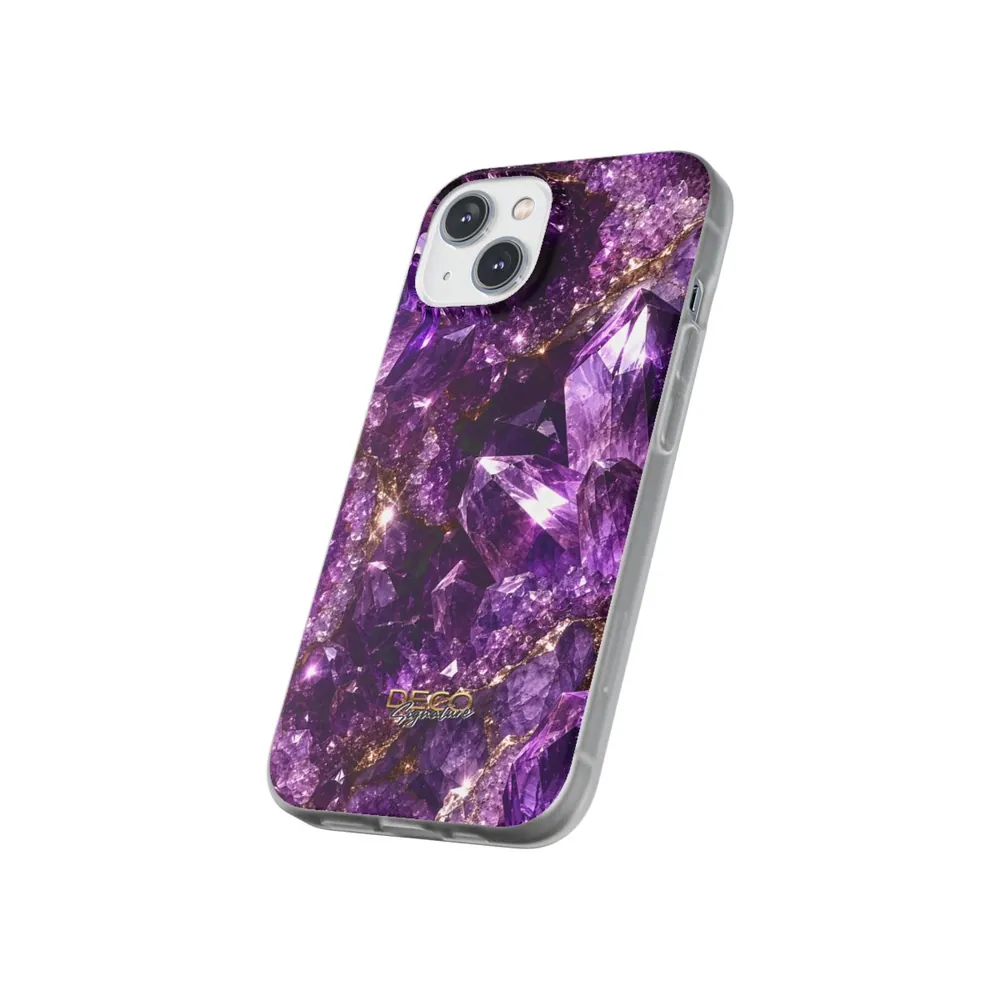 Luxury Sparkling Amethyst DECO Signature Phone Case
