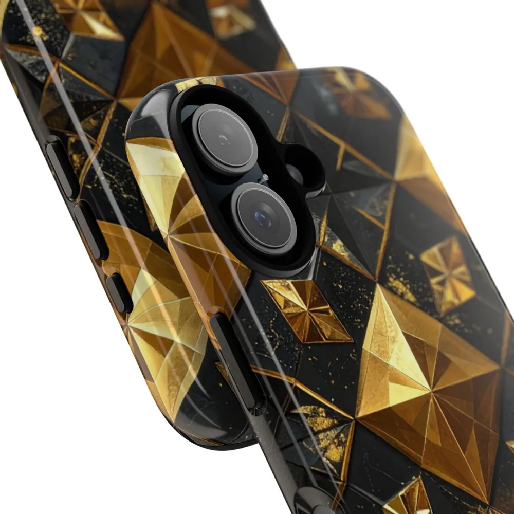 Luxury Black & Gold Tile DECO Signature Tough Phone Case