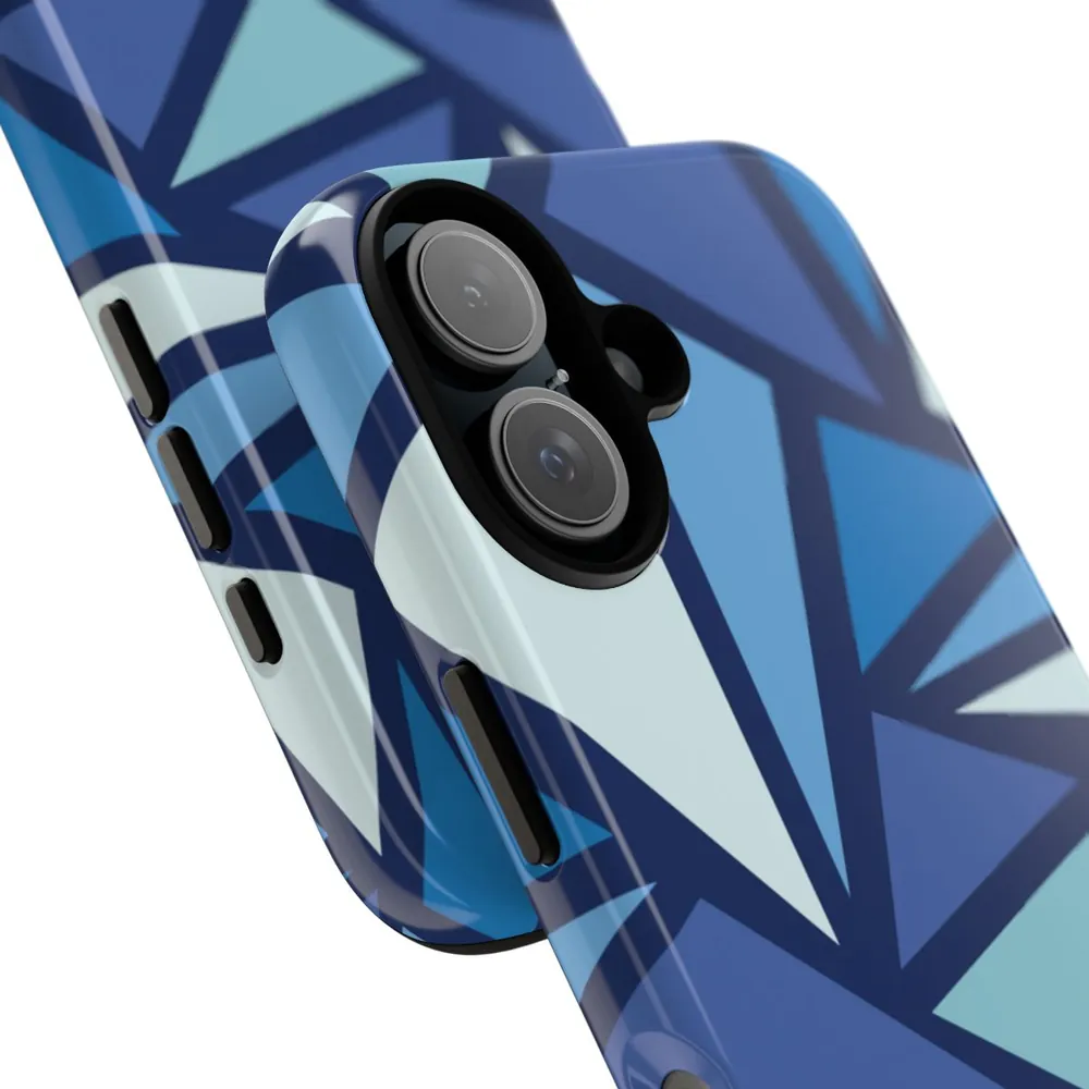 Blue Angles Geometric Tough Phone Case