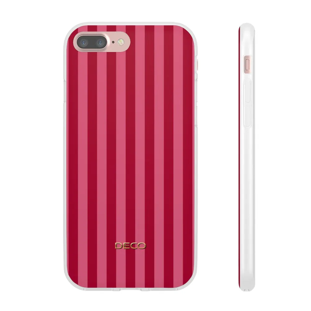 Classic Red & Pink Stripes Phone Case