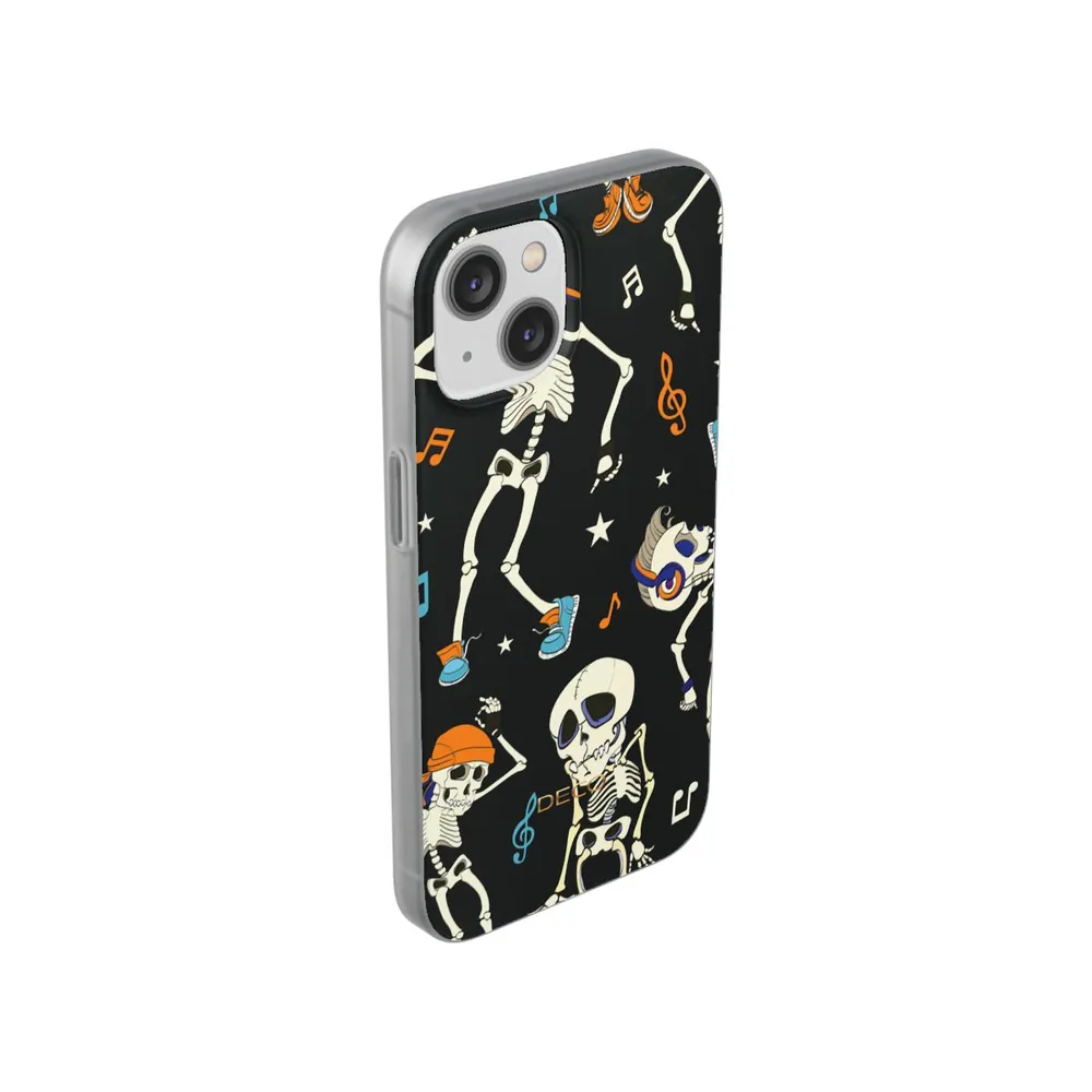 Dancing Skeletons Spooky Halloween Phone Case