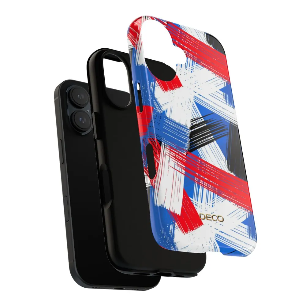 Brushstrokes Geometric Art Tough Phone Case