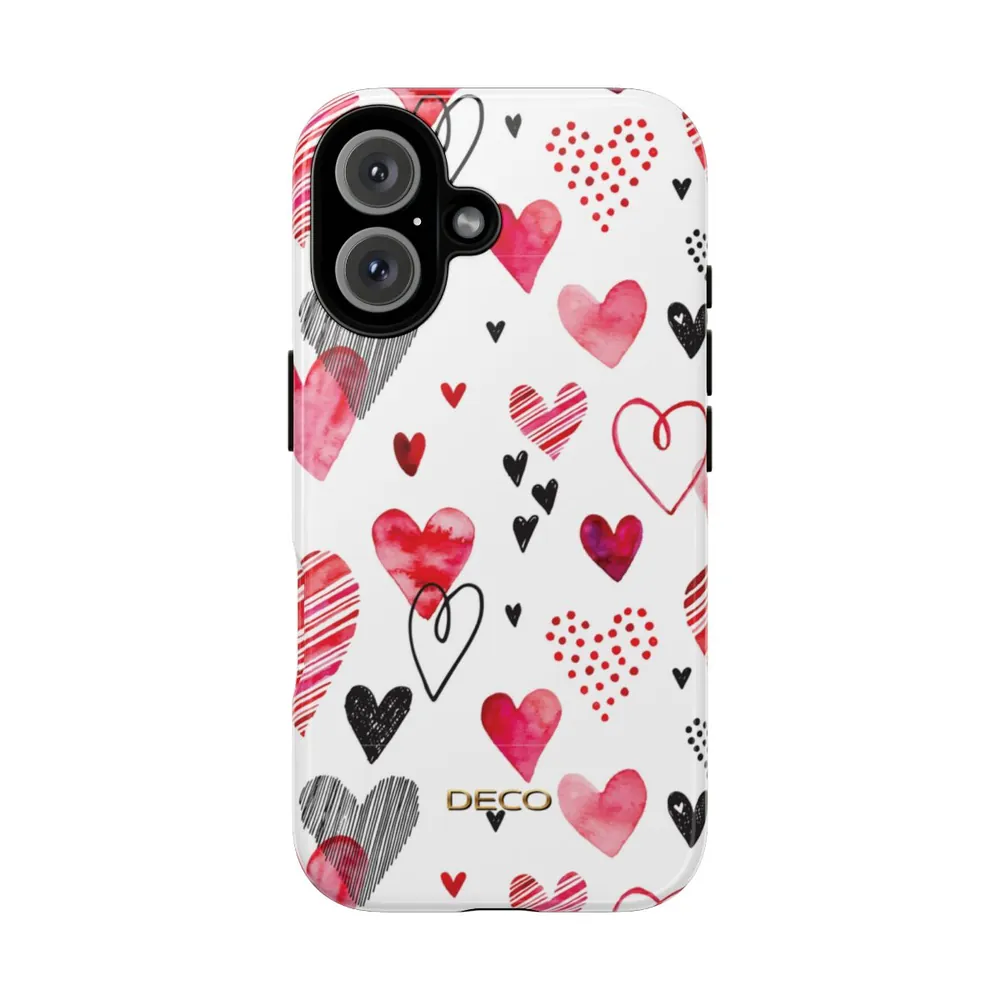 Valentine Hearts Tough Phone Case