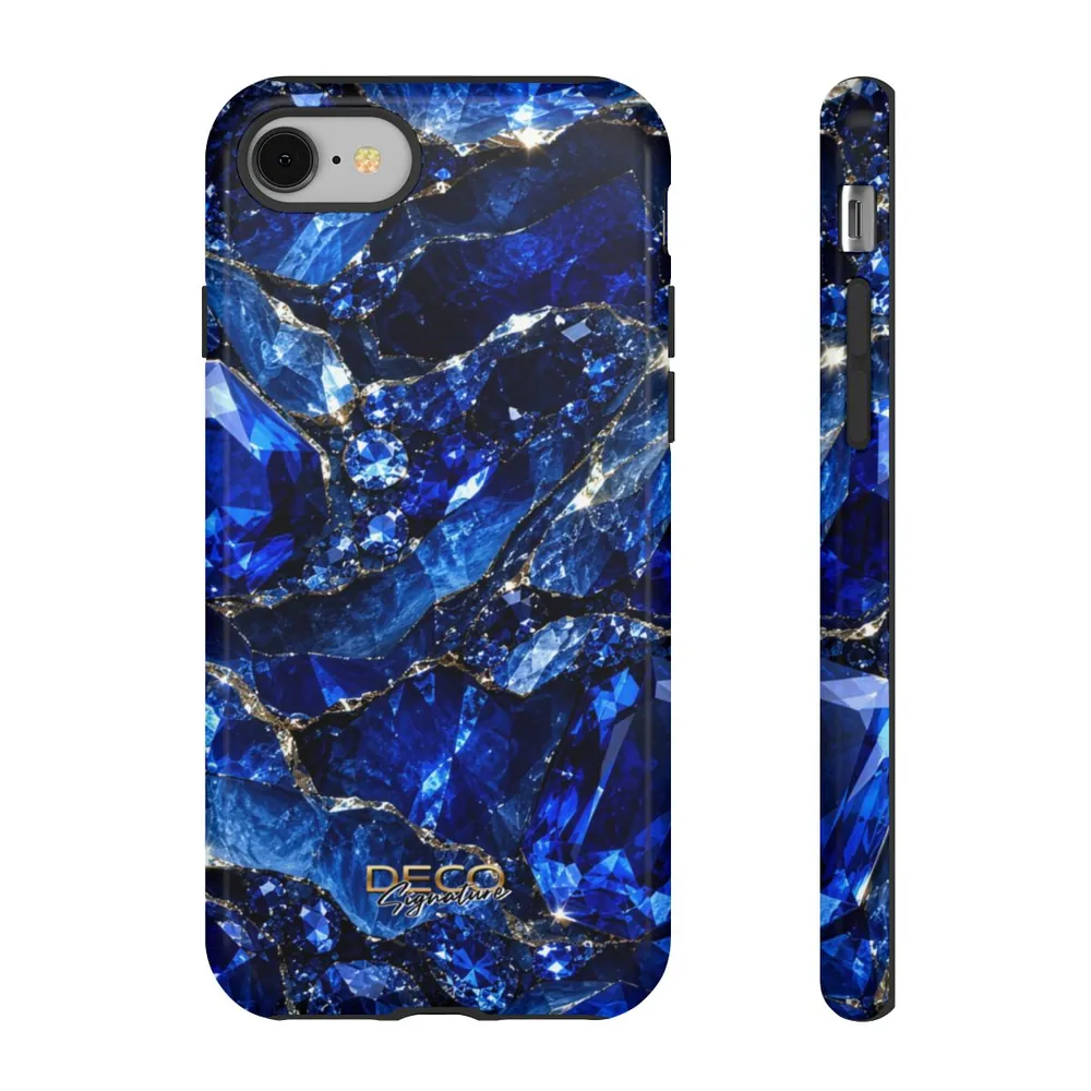Luxury Sparkling Sapphire DECO Signature Tough Phone Case