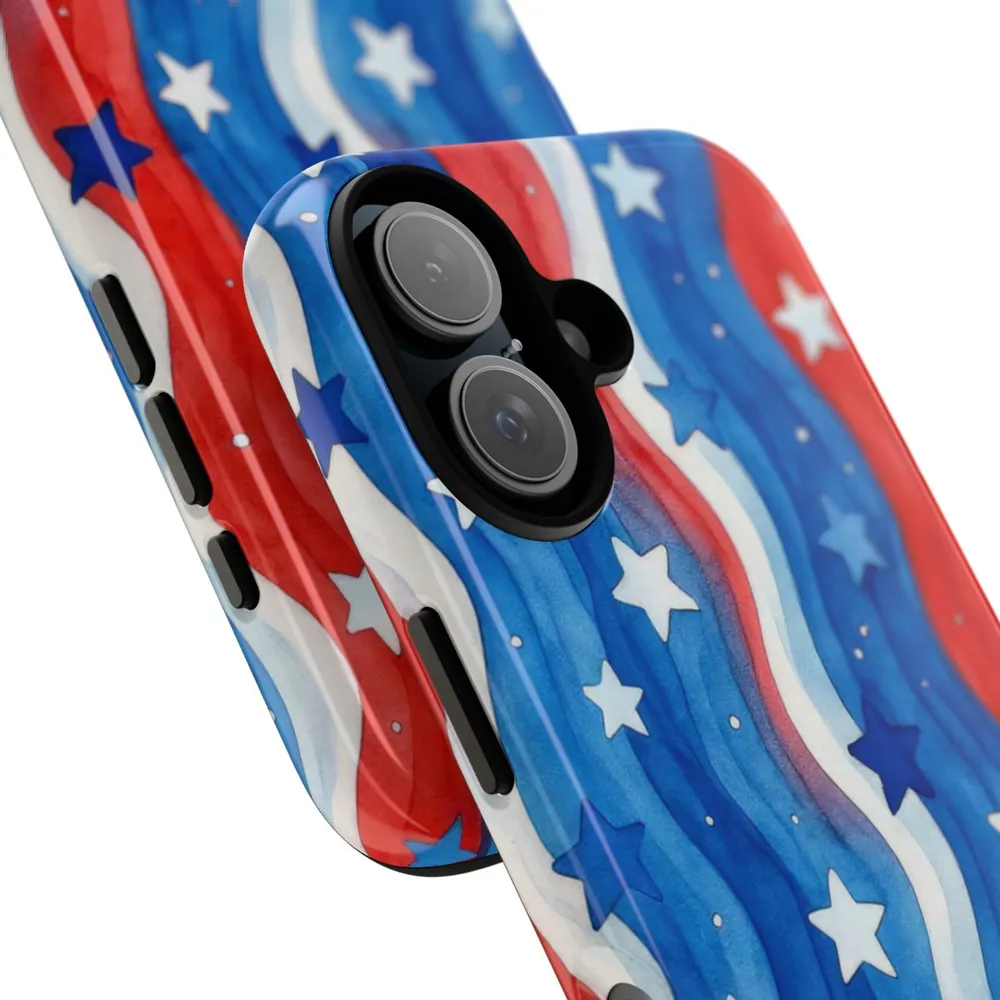 Stars & Stripes Watercolor America Tough Phone Case