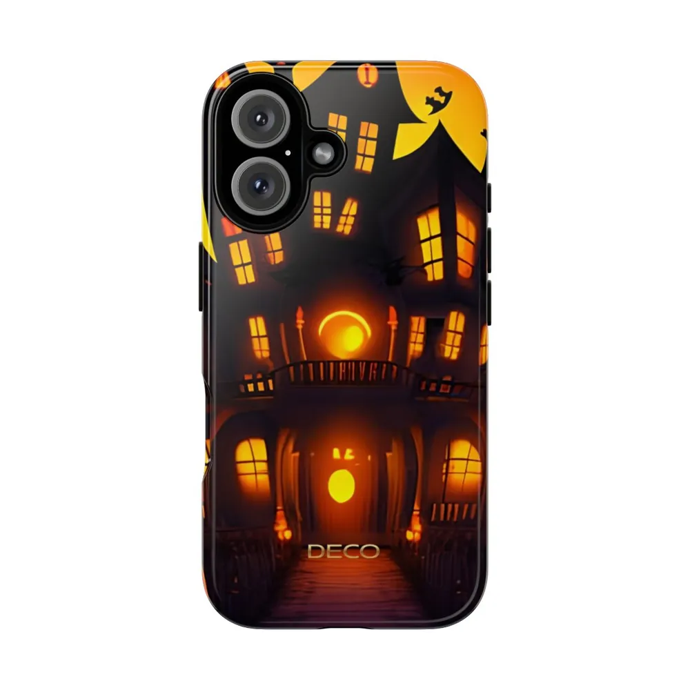 Bizarro Haunted House Spooky Halloween Tough Phone Case