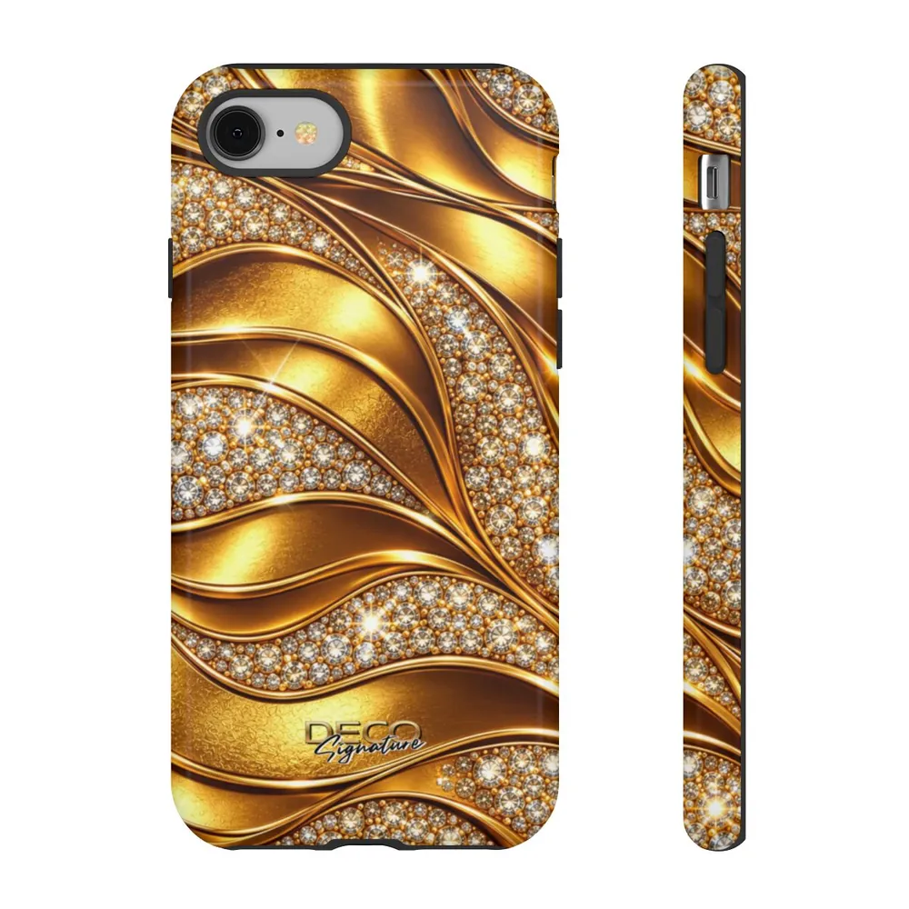 Luxury Gold & Diamonds DECO Signature Tough Phone Case