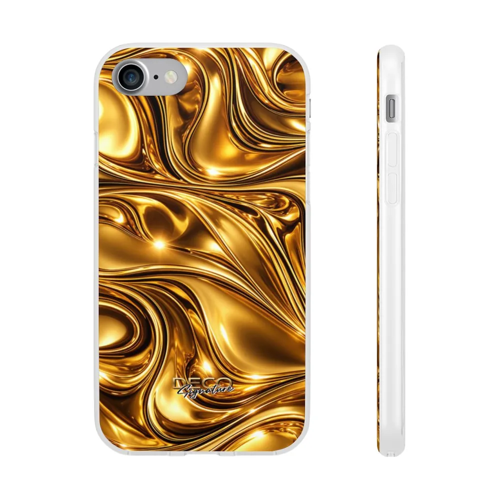 Luxury Liquid Gold DECO Signature Phone Case