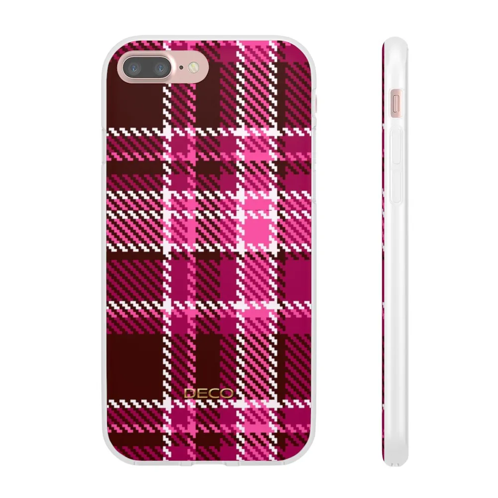 Magenta Pink Plaid Phone Case