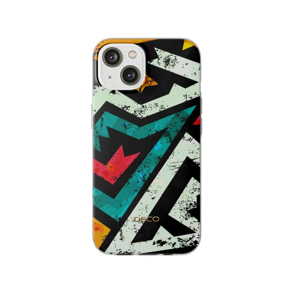 Distressed Frenzy Geometric Phone Case